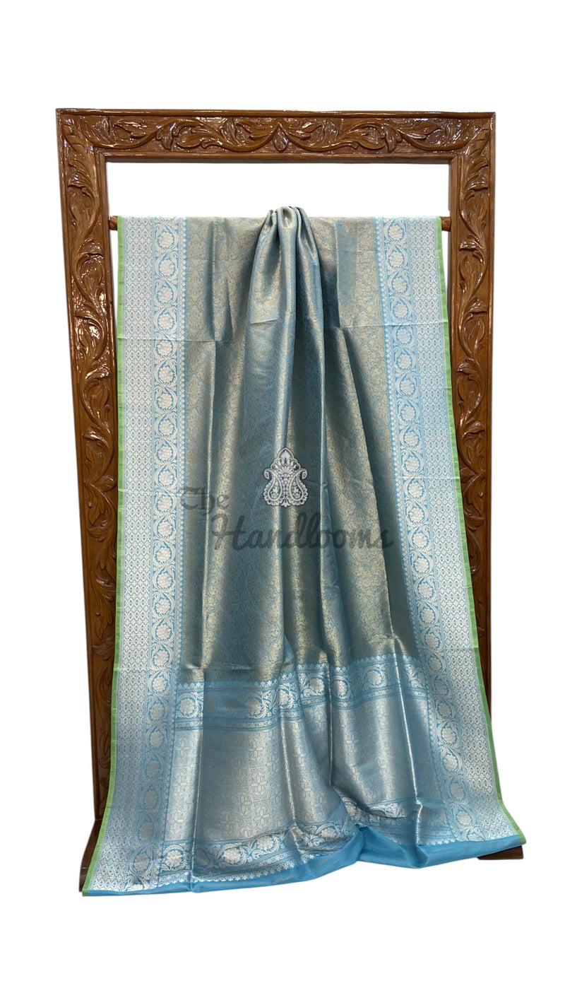 Regal Pure Katan Silk Banarasi Saree – Handwoven Tanchui Brocade
