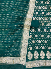 Khaddi Georgette Banarasi Dress material - The Handlooms