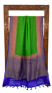 Khaddi Georgette Banarasi Saree -  Antique zari - The Handlooms