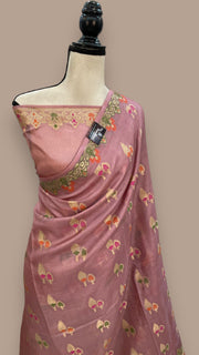 Pure Tussar Silk Handloom Banarasi Saree - The Handlooms