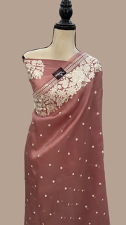 Pure Organza Chikankari Handloom Banarasi Saree - The Handlooms