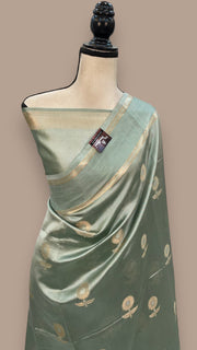 Pure Mango Silk Banarasi Handloom Saree - The Handlooms