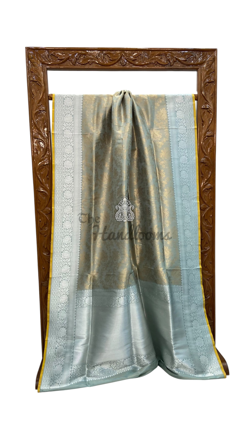 Regal Pure Katan Silk Banarasi Saree – Handwoven Tanchui Brocade