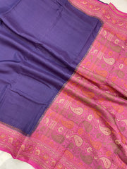 Pure Tussar Silk Handloom Banarasi Saree - The Handlooms