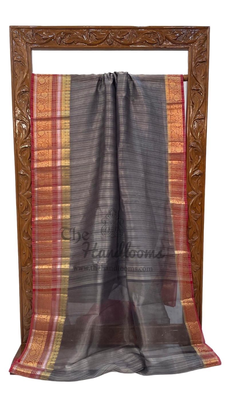 Pure Kora Handloom Banarasi Saree - The Handlooms