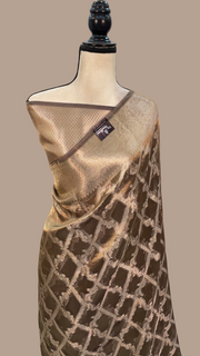 Pure Kora Tissue Handloom Banarasi Saree - The Handlooms