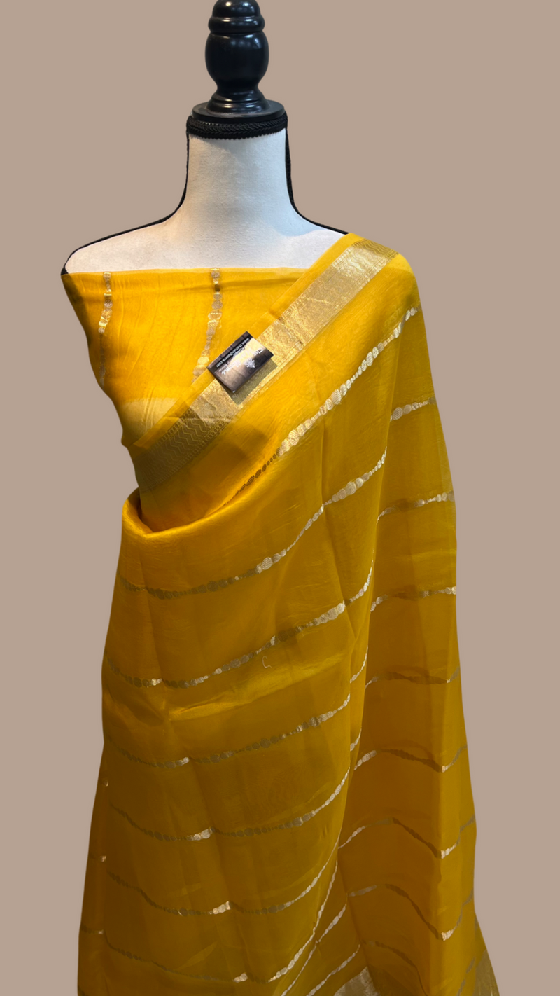 Pure Kora Handloom Banarasi Saree - The Handlooms