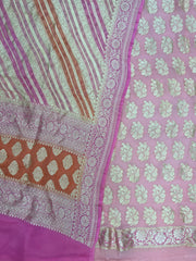 Pure Khaddi Georgette Banarasi Dress material - The Handlooms