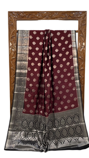 Pure Chiniya Silk Handloom Banarasi Saree - The Handlooms