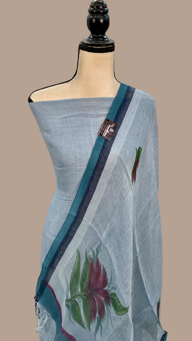 Pure Linen Banarasi Dress material