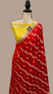 Pure Chiniya Silk Handloom Banarasi Saree - The Handlooms
