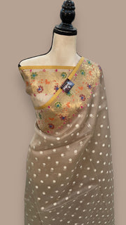 Pure Kora Handloom Banarasi Saree - The Handlooms