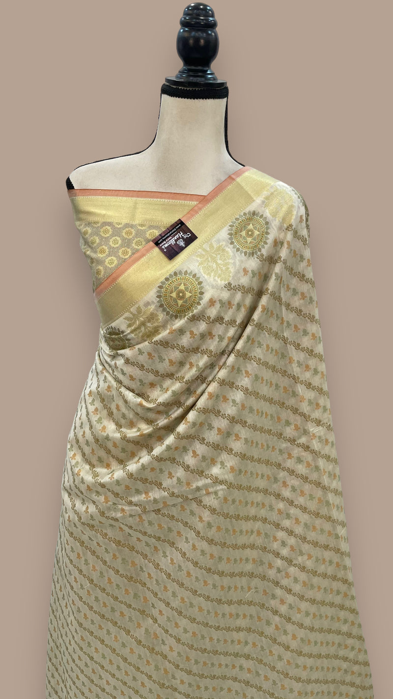 Pure Cotton Banarasi Handloom Saree - The Handlooms