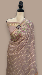 Pure Tussar Silk Handloom Banarasi Saree - The Handlooms