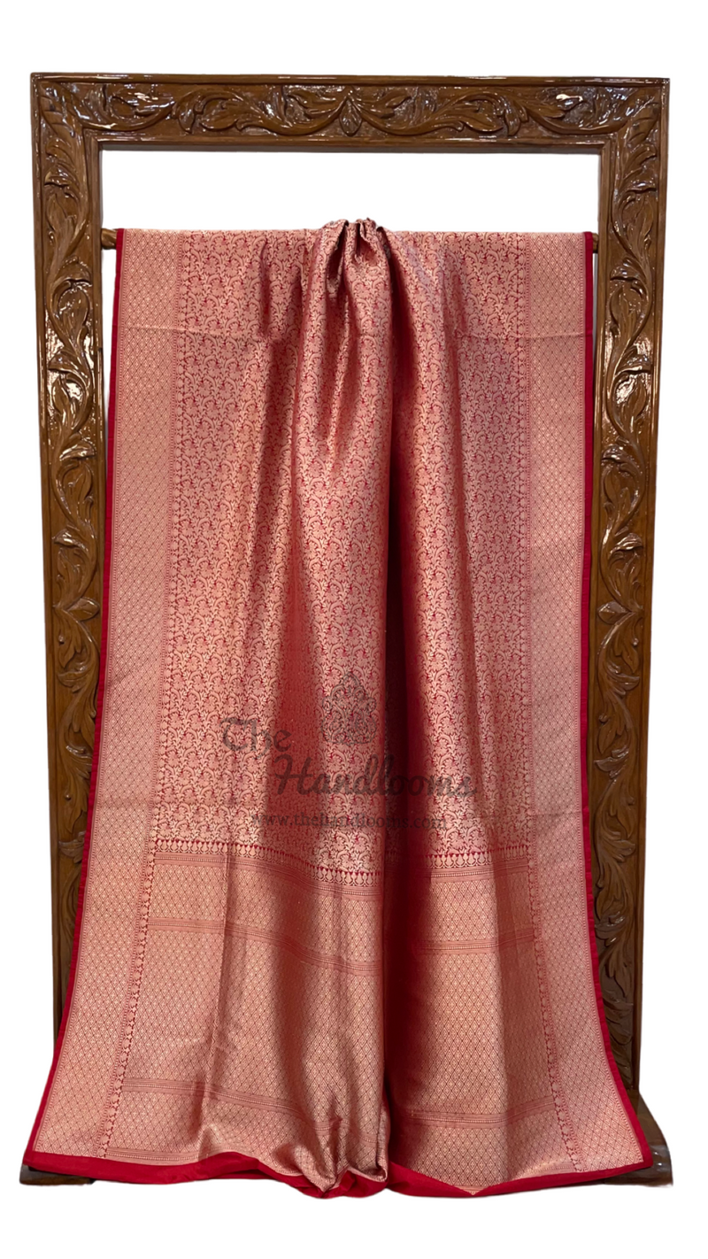 Pure Katan Silk Banarasi Handloom Saree - Tanchui Brocade - The Handlooms