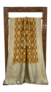 Pure Khaddi Georgette Handloom Banarasi Saree - Water zari - The Handlooms