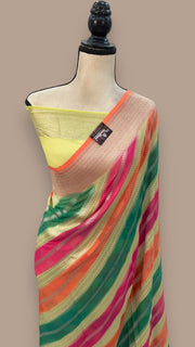 Khaddi Georgette Handloom Banarasi Saree - The Handlooms
