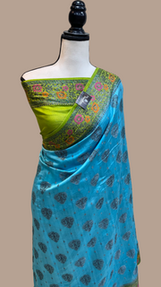 Pure Chiniya Silk Handloom Banarasi Saree - The Handlooms