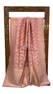 Pure Katan Silk Banarasi Handloom Saree - All over Jaal work - The Handlooms