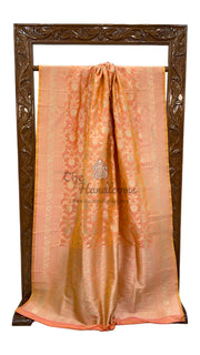Pure Katan Silk Banarasi Handloom Saree - All over Jaal work - The Handlooms