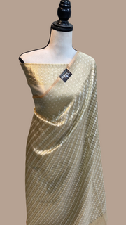 Pure Tissue Reshmi Zari Banarasi Brocade Handloom Saree - The Handlooms