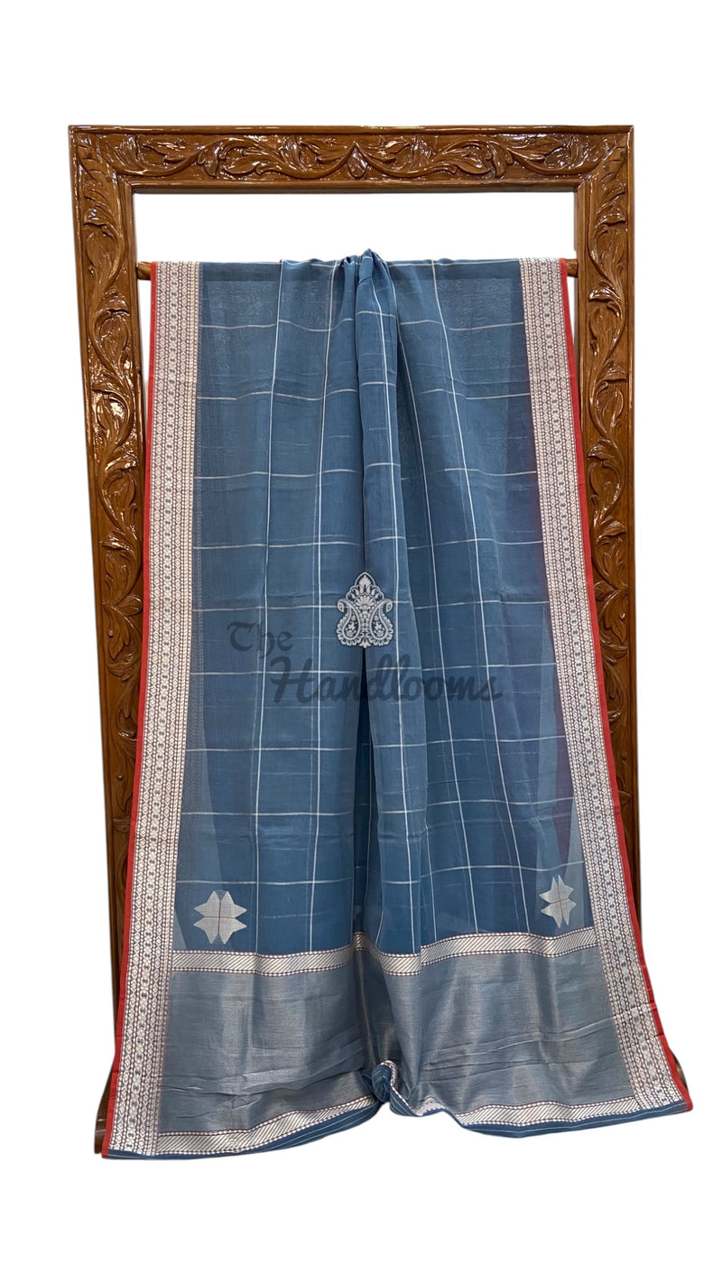 Real Zari Pure Cotton Banarasi Handloom Saree