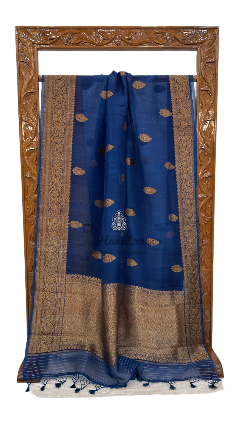 Pure Kora Handloom Banarasi Saree - The Handlooms
