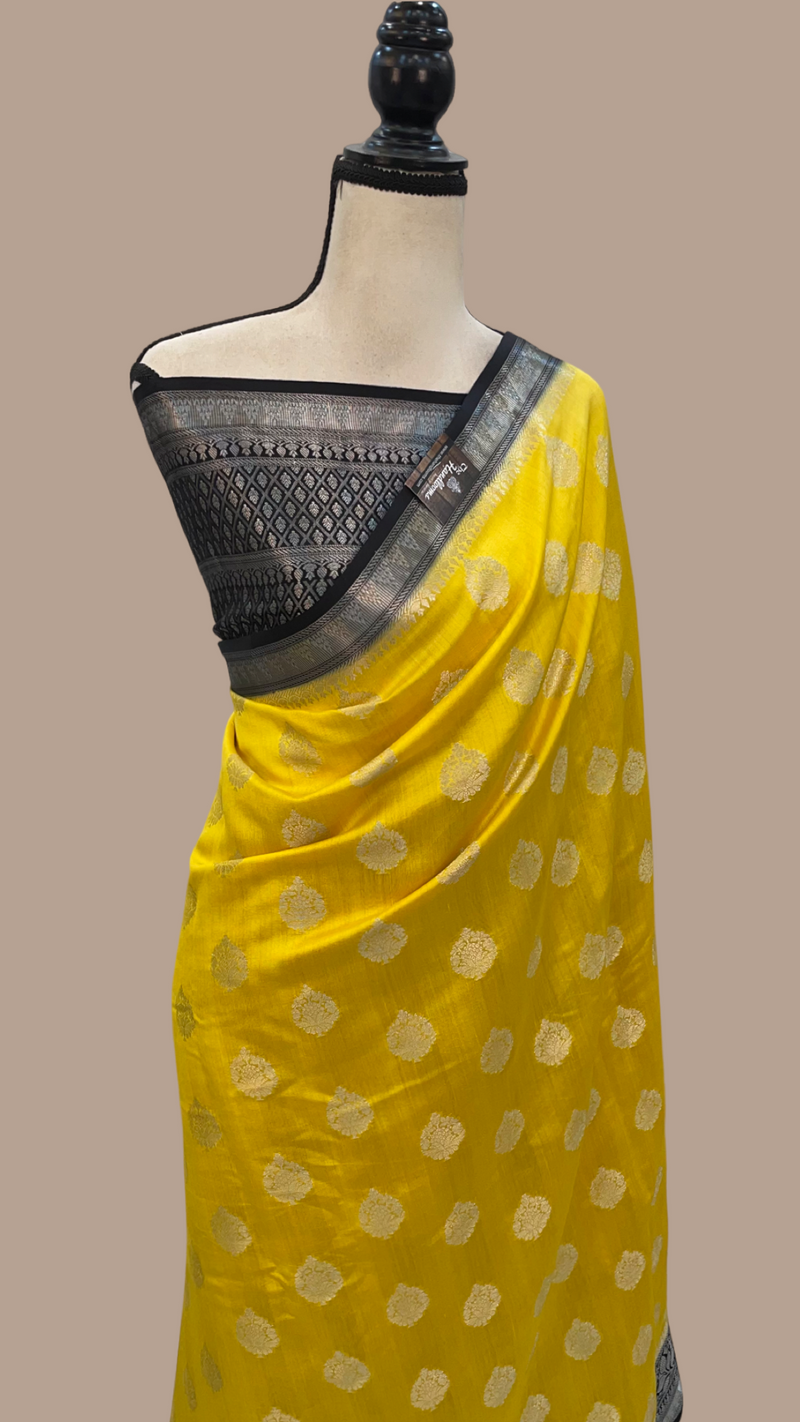 Pure Chiniya Silk Handloom Banarasi Saree - The Handlooms