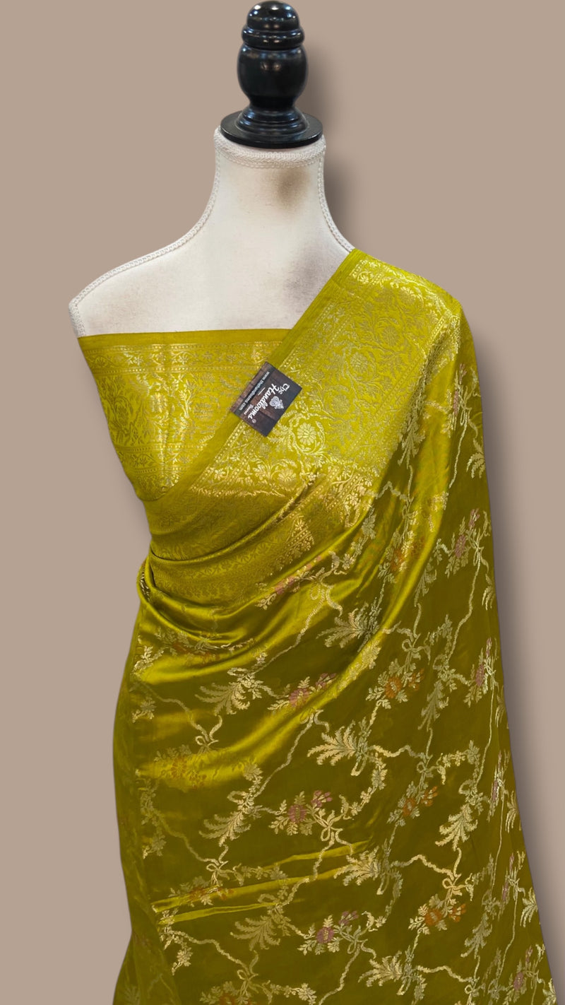 Pure Mango Silk Banarasi Handloom Saree