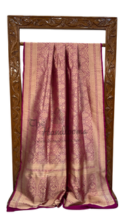 Pure Katan Silk Banarasi Handloom Saree - Tanchui Brocade - The Handlooms