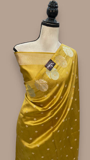 Pure Mango Silk Banarasi Handloom Saree - The Handlooms