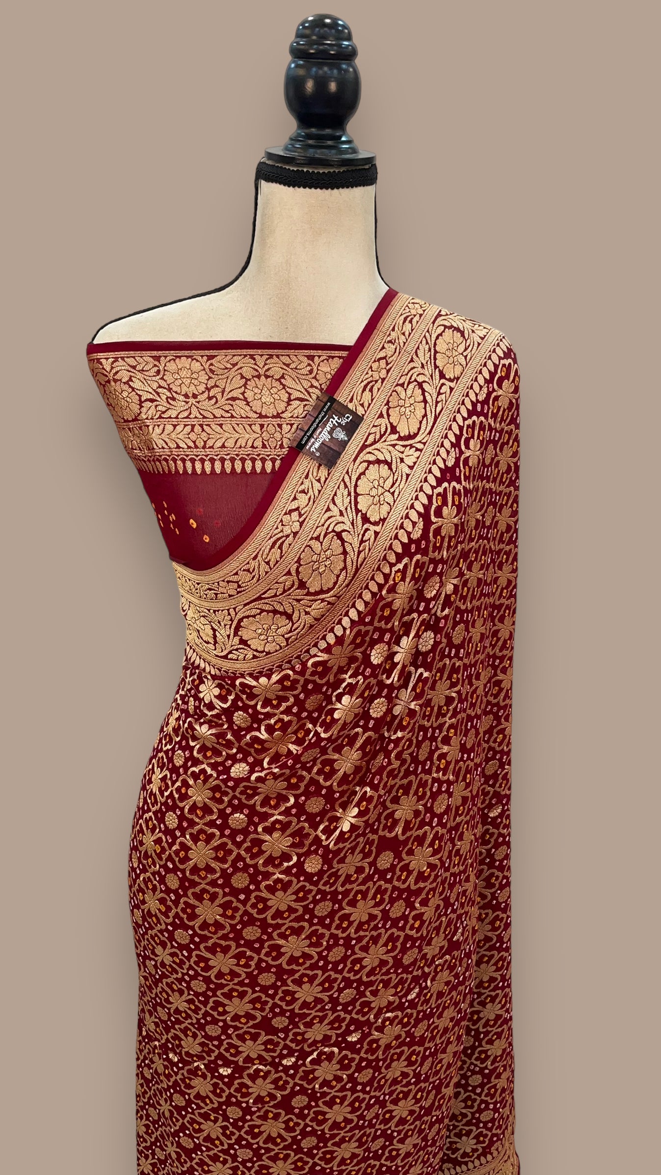 Pure Georgette Banarasi Handloom Saree