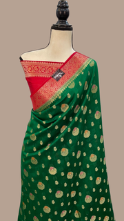 Pure Chiniya Silk Handloom Banarasi Saree - The Handlooms