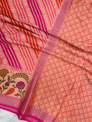 Rangkat Pure Chiffon Khaddi Banarasi Saree - The Handlooms