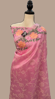 Pure Organza Chikankari Handloom Banarasi Saree - The Handlooms