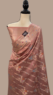 Pure Chiniya Silk Handloom Banarasi Saree - The Handlooms