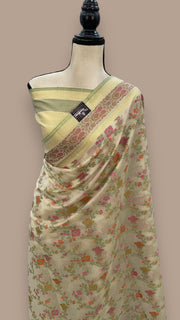Pure Cotton Banarasi Handloom Saree - The Handlooms