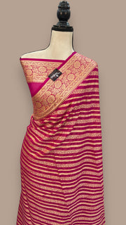 Pure Chiffon Khaddi Banarasi Saree - The Handlooms
