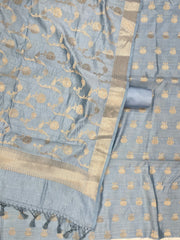 Pure Chiniya Silk Handlooms Banarasi Dress material - The Handlooms