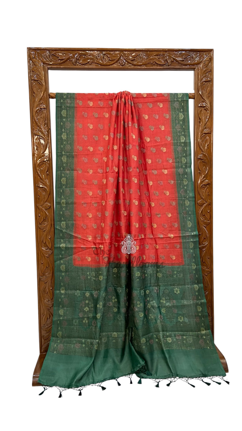 Pure Butter Crepe Banarasi Saree