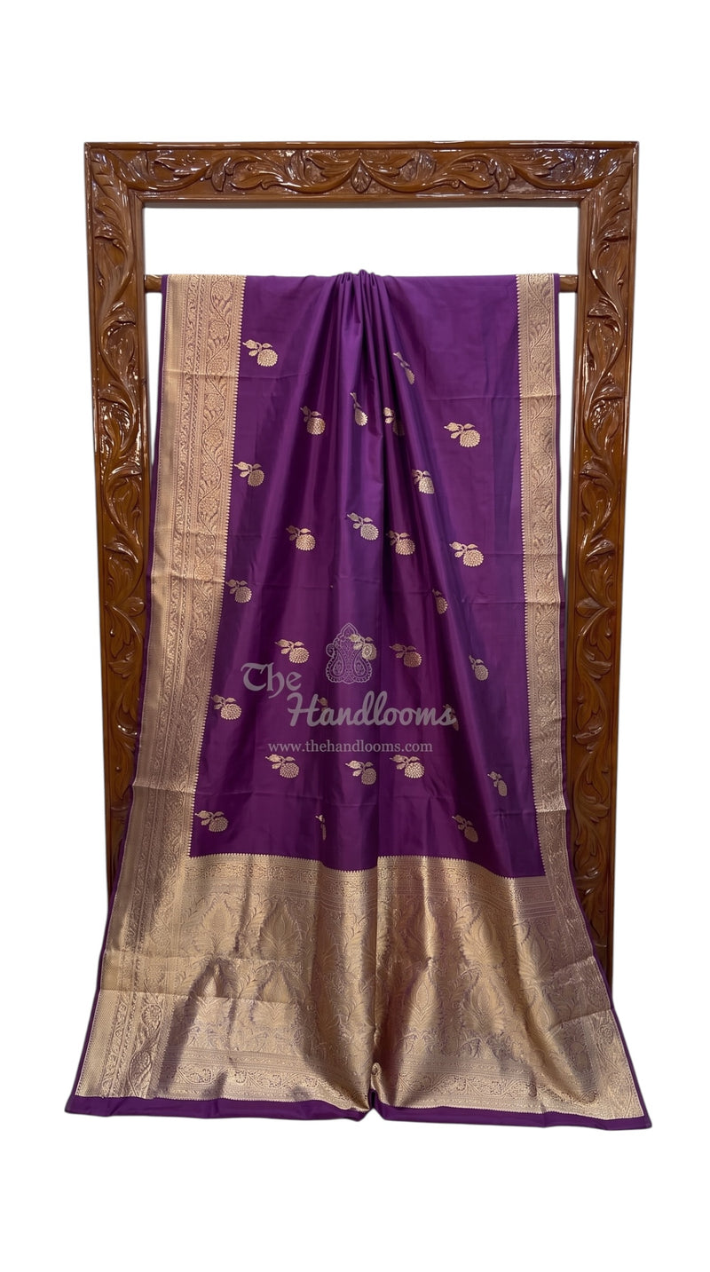 Pure Katan Silk Banarasi Handloom Saree - All Over Kadua Motifs