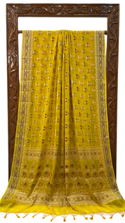 Pure Chiffon Khaddi Banarasi Saree - The Handlooms