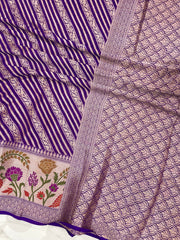 Pure Chiffon Khaddi Banarasi Saree - The Handlooms