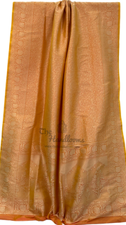 Pure Katan Silk Banarasi Handloom Saree - Tanchui Brocade - The Handlooms