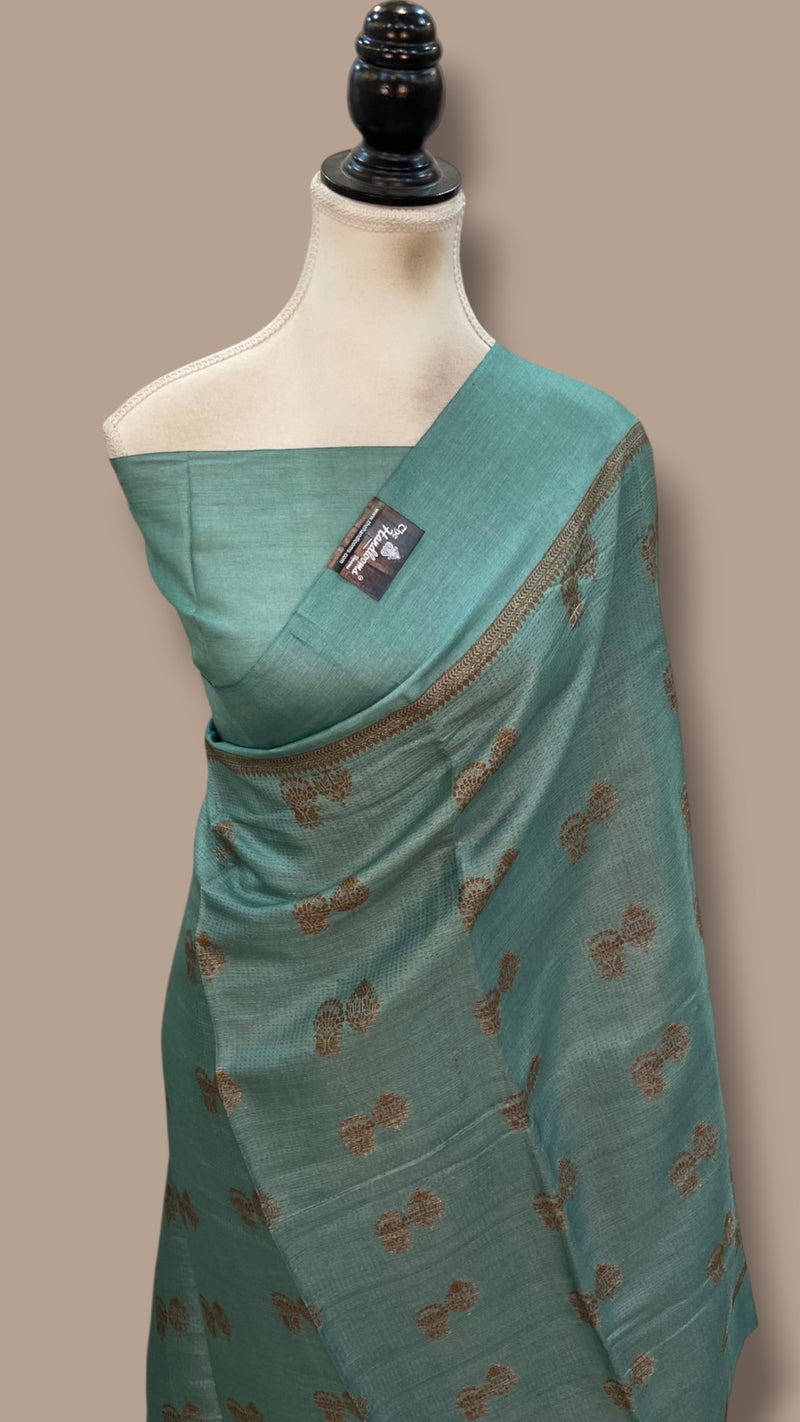 Pure Tussar Silk Handloom Banarasi Saree