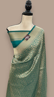 Pure Katan Silk Banarasi Handloom Saree - Tanchui Brocade - The Handlooms