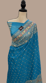 Tussar Silk Handloom Banarasi Saree With Chikankari - The Handlooms