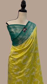 Pure Chiniya Silk Handloom Banarasi Saree - The Handlooms