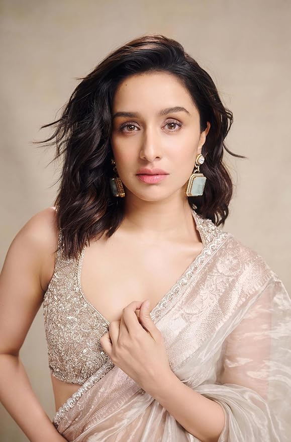 Shraddha kapoor's Pure Kora Tissue Handloom Banarasi Saree - The Handlooms