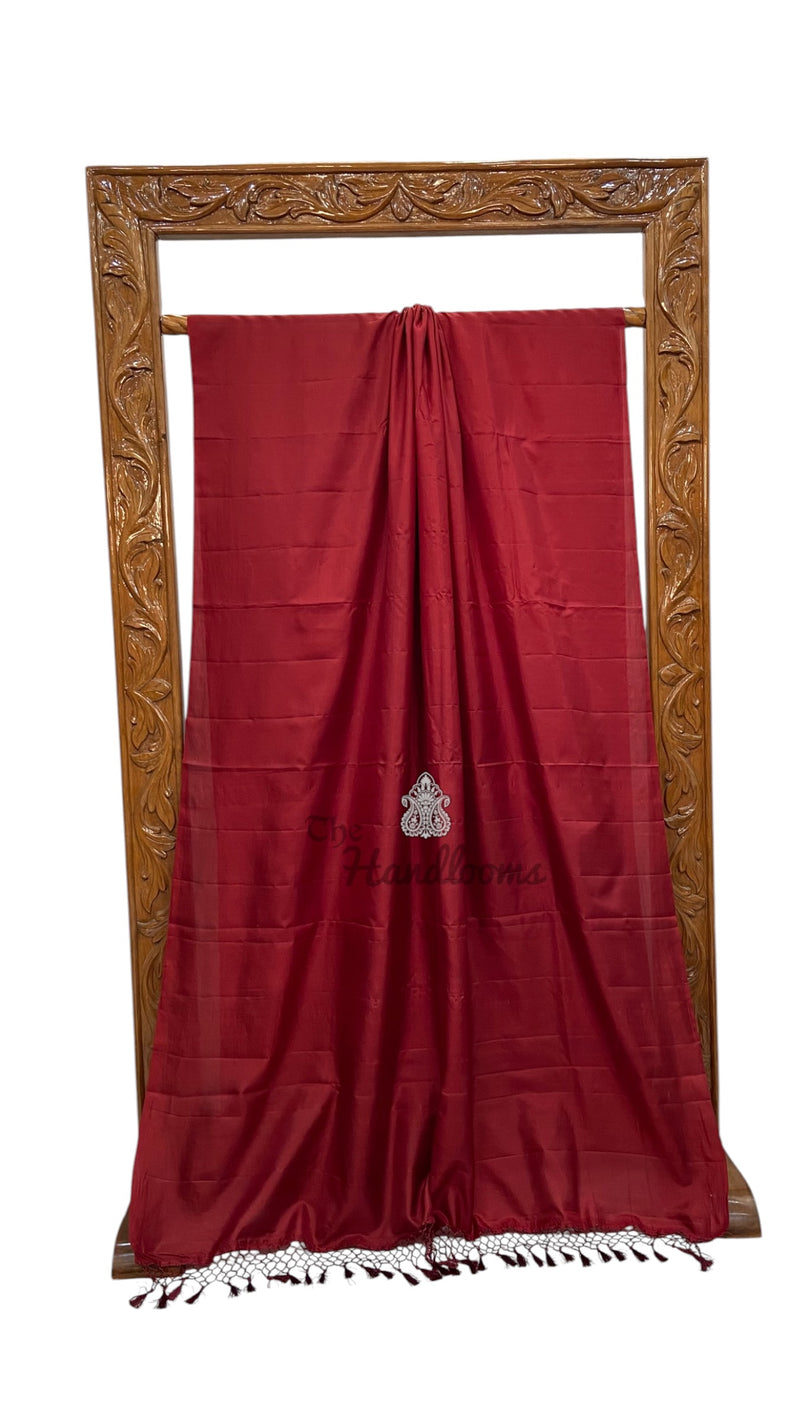 Pure Katan Silk Handloom Banarasi Saree-Plain